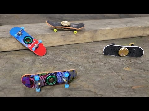 Homemade Tech Deck Fidget Spinner!! Video