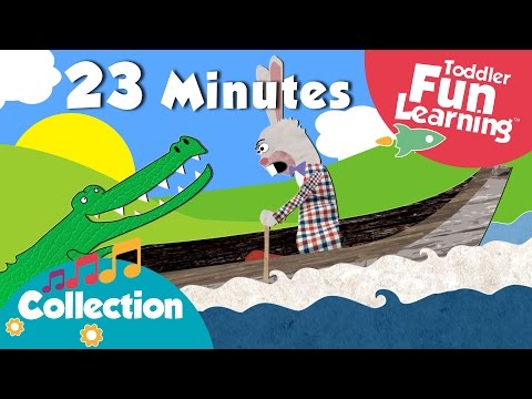 Row Row Row Your Boat & More Songs for Toddlers | Toddler Fun Learning