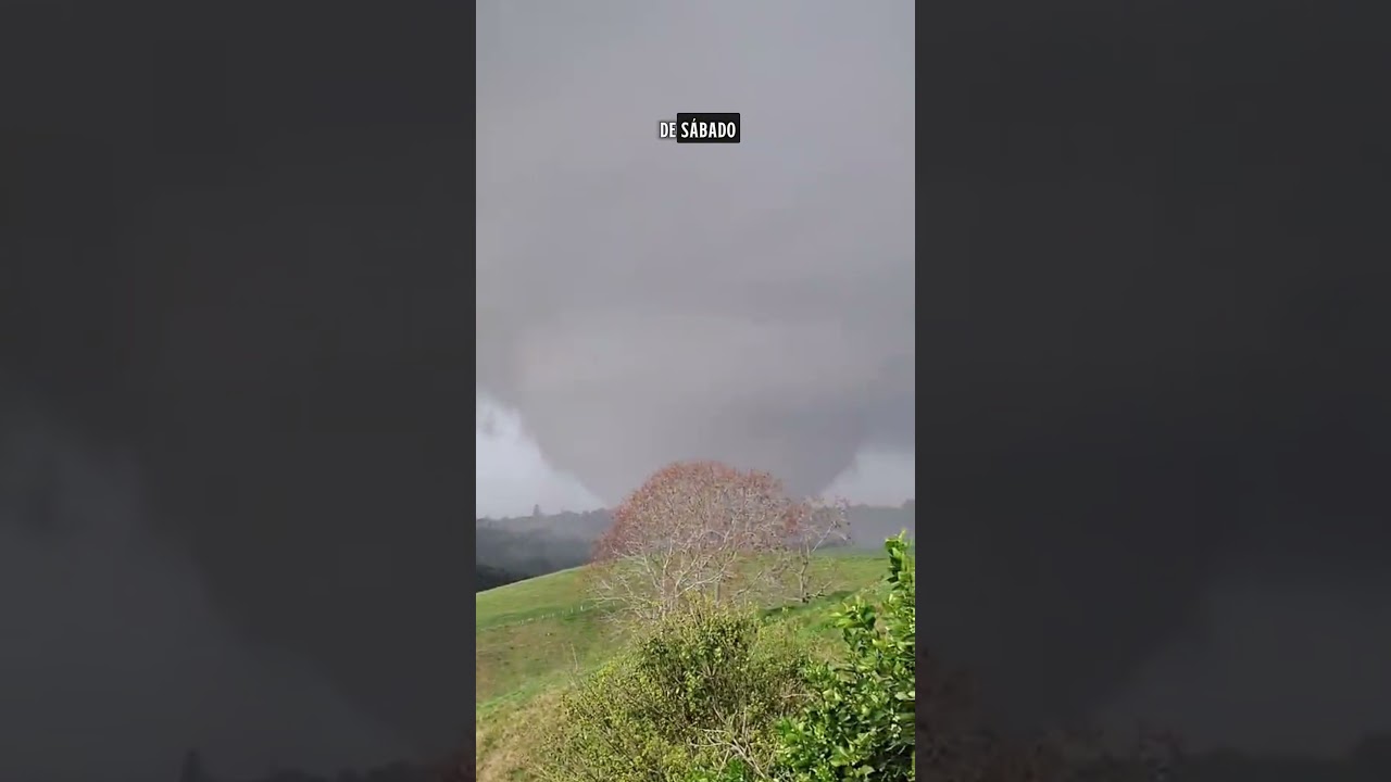 Tornado no Paraná impressiona pelo tamanho
