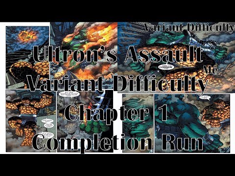 Ultron's Assault Variant Difficulty, Chapter 1 Completion Run, No Boosts, 0 Units