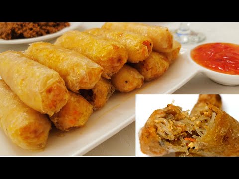 Nems au poulet croustillants facile et rapide à faire👌😋نيم الاسيوي بالدجاج قرمشة  مذاق خيالي