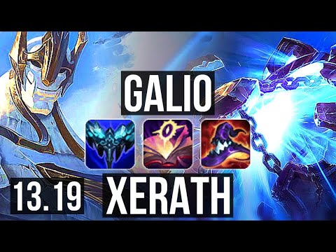 GALIO vs XERATH (MID) | 6/2/19, 300+ games | EUW Master | 13.19