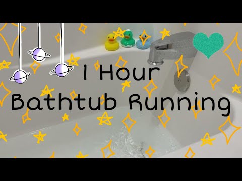 1 Hour Bathtub Running ASMR - Soothing Sleep Sounds - 3 Duckies?!