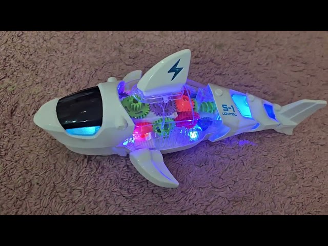 لعبة سمكة القرش المتحركة للأطفال أصوات و اضاءات