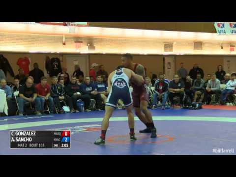 71 RR Rnd 1 - Christopher Gonzalez (Marquette) vs. Alejandro Sancho (NYAC)