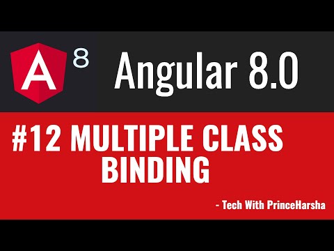 12 Angular 8 Tutorials Multiple Class Binding