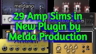 Video thumbnail for NEW Amp Simulator by Melda Production - MTurboAmp Guitar VST PLUGIN - All 29 Amps Playthrough by Amner Hunter