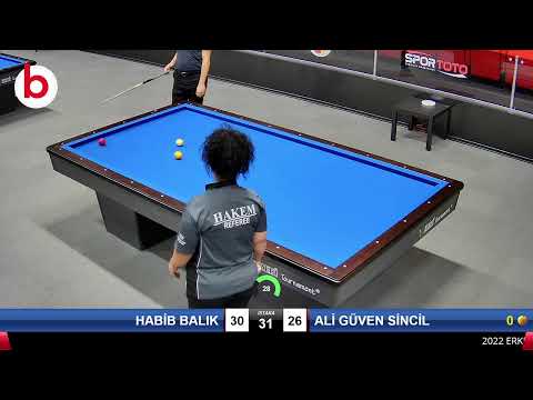 HABİB BALIK & ALİ GÜVEN SİNCİL Bilardo Maçı - 2022 ERKEKLER 1.ETAP-8.TUR