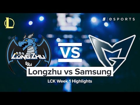 HIGHLIGHTS: Longzhu vs. Samsung Galaxy (2017 LCK Spring)