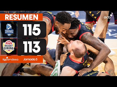 MoraBanc Andorra - Bàsquet Girona(115-113) RESUMEN | Liga Endesa 2025-26