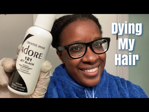 Dying My Natural Hair Jet Black | Adore Hair Dye