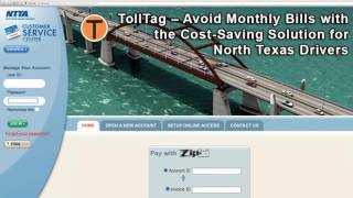 TollTag Account Management - Changing Your TollTag Account Password