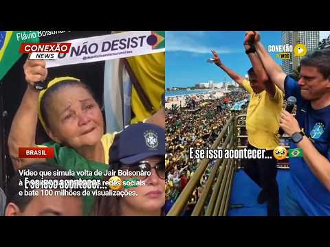 Vídeo: Vídeo que simula volta de Jair Bolsonaro à Presidência viraliza nas redes sociais e bate 100 milhões de visualizações.