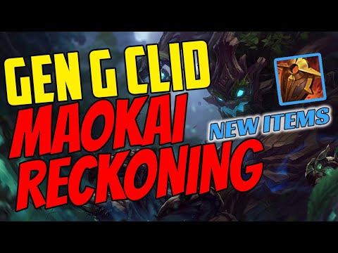 GenG Clid Plays Maokai Support vs Bard Challenger Gameplay Botlane New Items Season 11