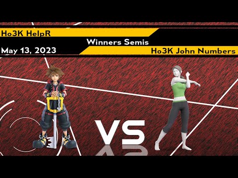 Xenosaga XLVII Winners Semis - HelpR (Sora) vs John Numbers (Wii Fit) - SSBU Ultimate Tournament