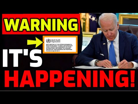 US Sovereignty Warning: Overriding The US Constitution!! Biden To Sign New Law: WHO 'International Treaty For Health Emergency Powers' Affecting US Citizens! It's Going To Happen This Month!! Prepare Now!!...