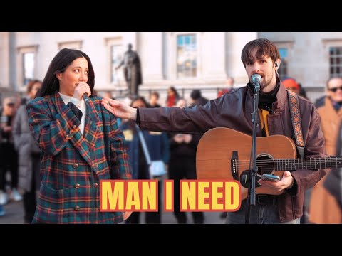 She JOINED Me Busking and Nailed the Harmony | Olivia Dean - Man I Need