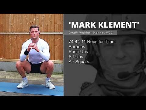 Crossfit Hero Workout "Mark Klement" // No Equipment, No Gym Workout