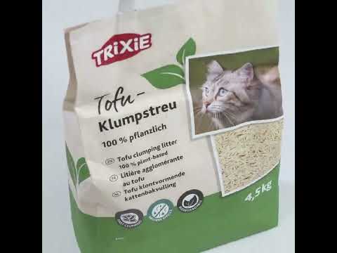 Pflanzliche Tofu-Klumpstreu, staubarm