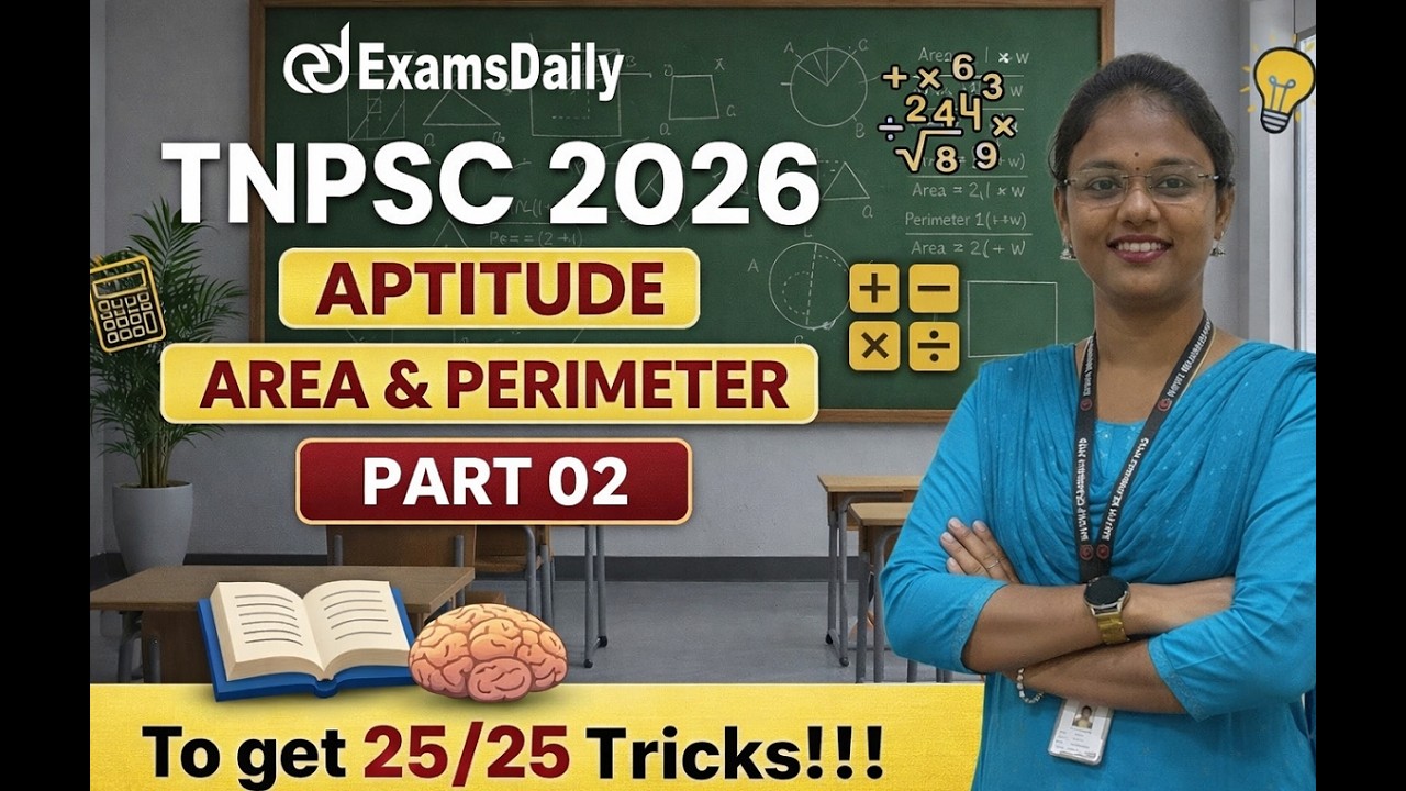 TNPSC 2026 - AREA & PERIMETER - PART - 02