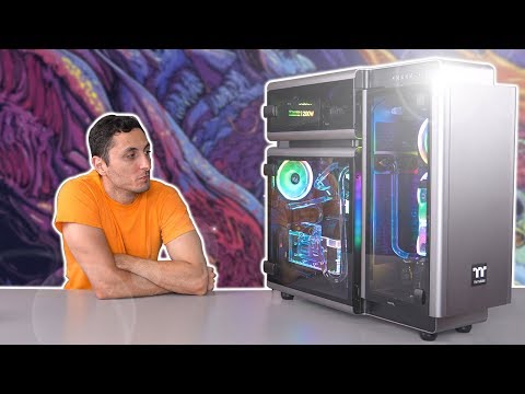 Korpusas Thermaltake LEVEL 20 RGB CA-1J9-00F9WN-00 (ATX, Extended ATX, Micro ATX, Mini ITX, pilka spalva) video