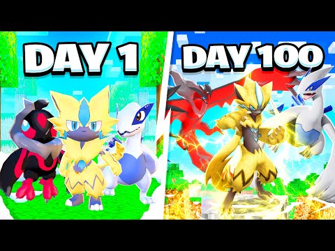 100 Days In BABY LEGENDARY PIXELMON! (Minecraft Pokémon)