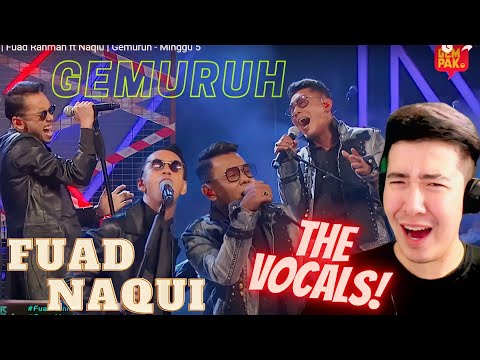 [REACTION] Gegar Vaganza 9 | Fuad Rahman ft Naqiu | Gemuruh - Minggu 5