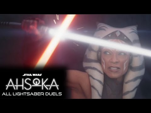 Star Wars: Ahsoka | All Lightsaber Duels (Episodes 1-8)
