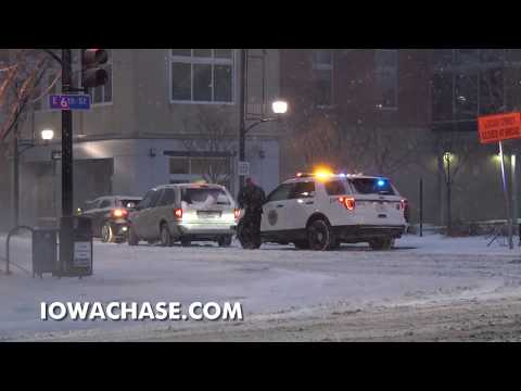 1-10-2020 Des Moines, Iowa - Winter Storm Isaiah Causes Heavy Snow