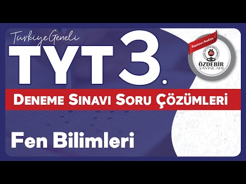 Ocak 2026 - YKS 3. Deneme Sınavı TYT FEN BİLİMLERİ Çözüm Videoları