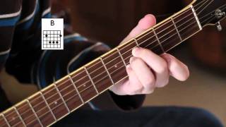 How to play the "B chord" - Easy Beginner Guitar Lessons (w/ demonstration)!