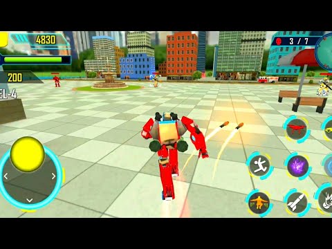 Drone Robot Car Gaming - Robot Transforming Games - Android Gameplay #4