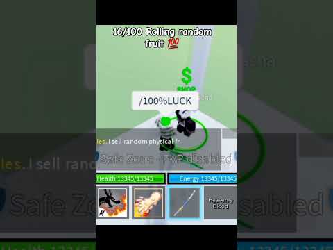 rolling random fruit #roblox #bloxfurit #onepiece #gacha