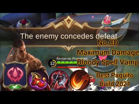 This build will make the Enemy Surrender | MLBB Best Paquito Build 2021