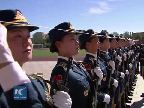 How China's female honor guards drill for V-Day parade debut?