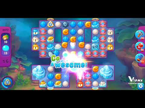 Fishdom. 8972 super hard level no boosters and diamonds. 14 moves