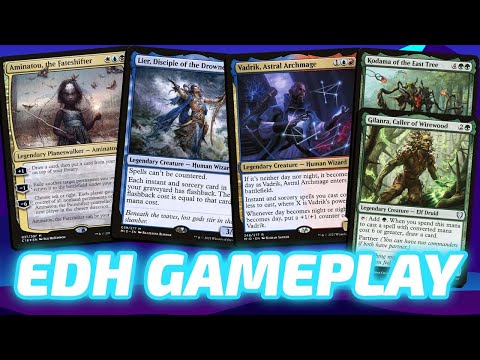 Aminatou vs Lier vs Vadrik vs Kodama and Gilanra [Live EDH Commander VOD] 2022