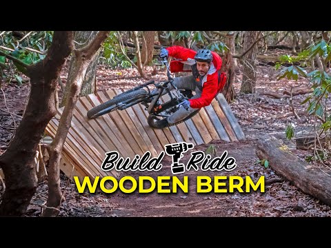 wooden mountain bike