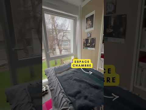 #RoomTour d'une chambre étudiante à la Cité U’ Bouguen, Brest. 📲 Suivez-nous sur @CrousBretagne