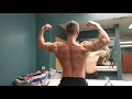 Back day post workout flexing/posing - feeling super full and pumped men's physique bodybuilding