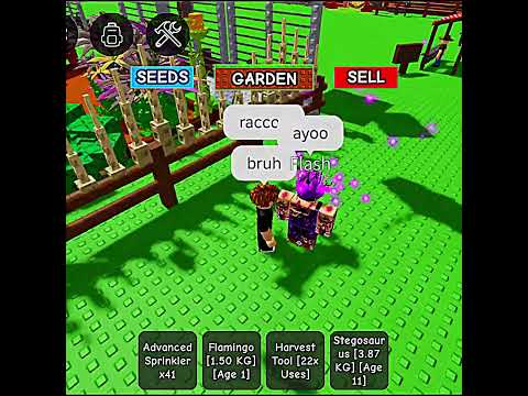 What was bro trying to do in grow a garden 💀 #shorts #growagarden #viralvideo #fyp