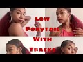 Really Cute Low Sleek Ponytail With Tracks!