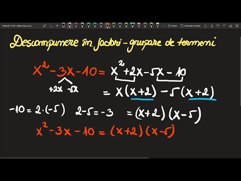 Descompunerea in factori grupare de termeni clasa a 8 a (Invata Matematica Usor-Meditatii Online)