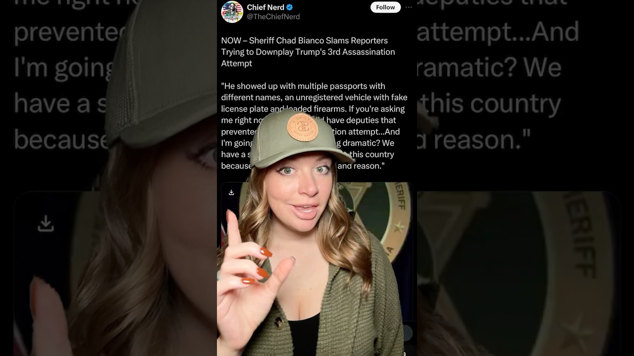 Sheriff Not Happy About Downplay of Third Attempt... #2ndamendment #shortsvideo #shorts #trump