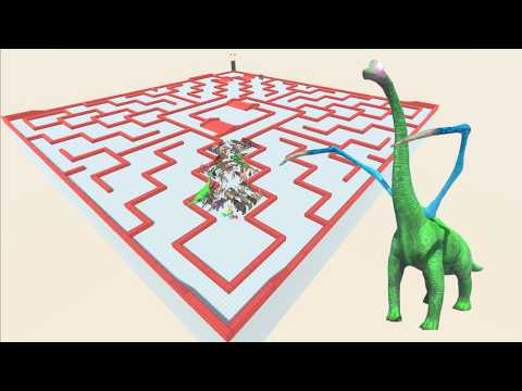 ESCAPE FROM ALIEN BRACHIOSAURUS #8 - ARBS - Animal Revolt Battle Simulator
