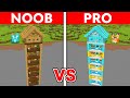 NOOB Vs PRO SKYSCRAPER UNDER THE HOUSE Build Challenge In Minecraft Maizen