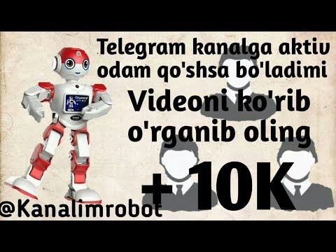 Telegram kanalga aktiv odam qo'shish