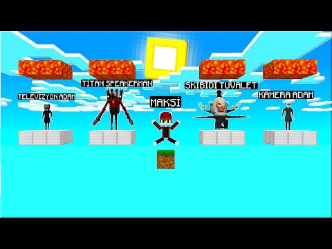 TEK BLOK HANGİ ARKADAŞIMI KURTARMALIYIM?😱 - Minecraft