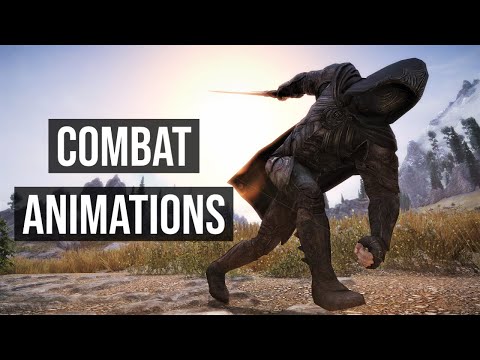Skyrim - 3 New Combat Animation Mods (LE & SE)
