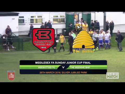 Middlesex FA Sunday Junior Cup Final 2017/18 -  Beesotted FC  v The Beehive BHP